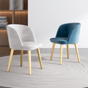 Modern Velvet Dining Accent Chair Set