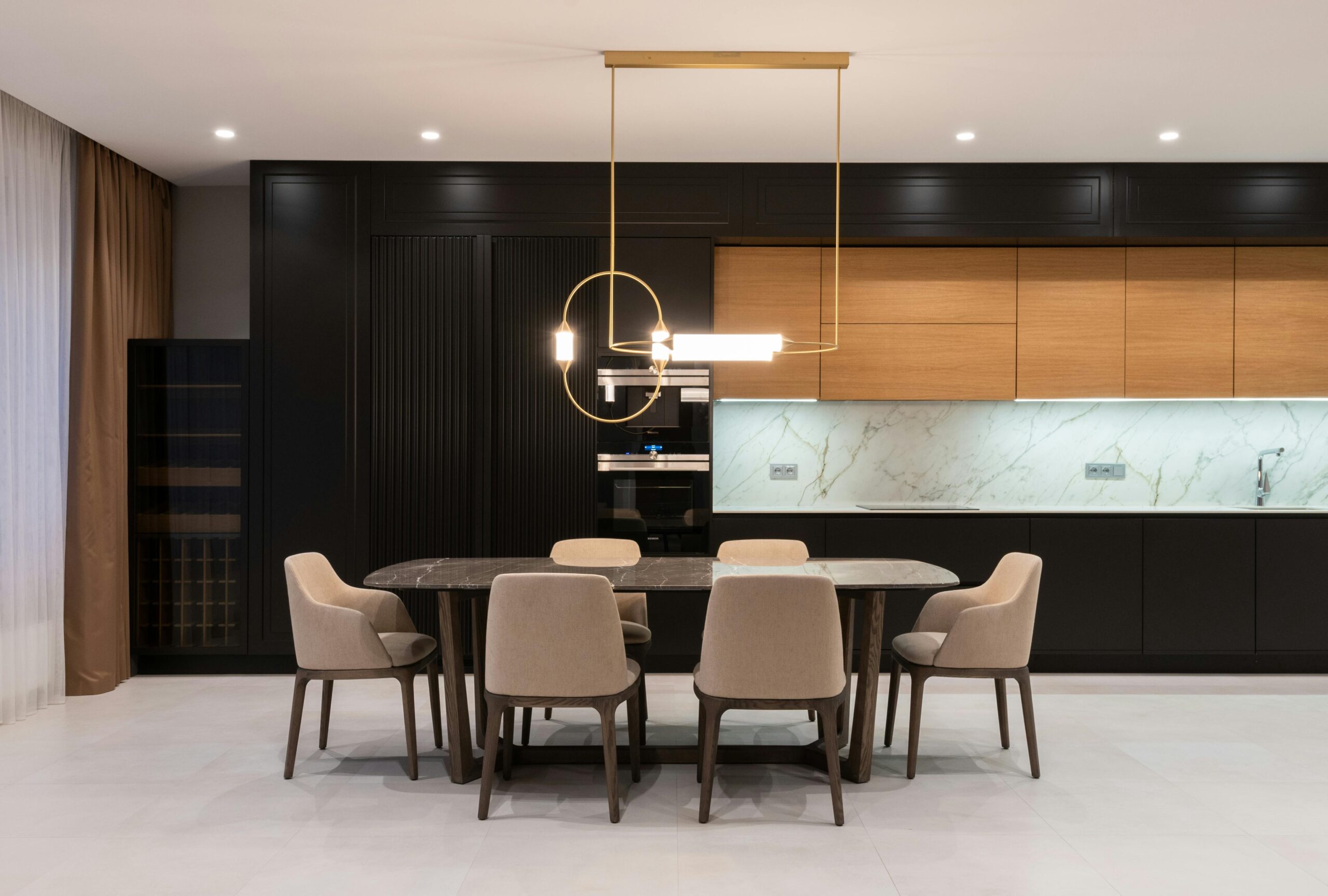 Contemporary Marble Dining Table