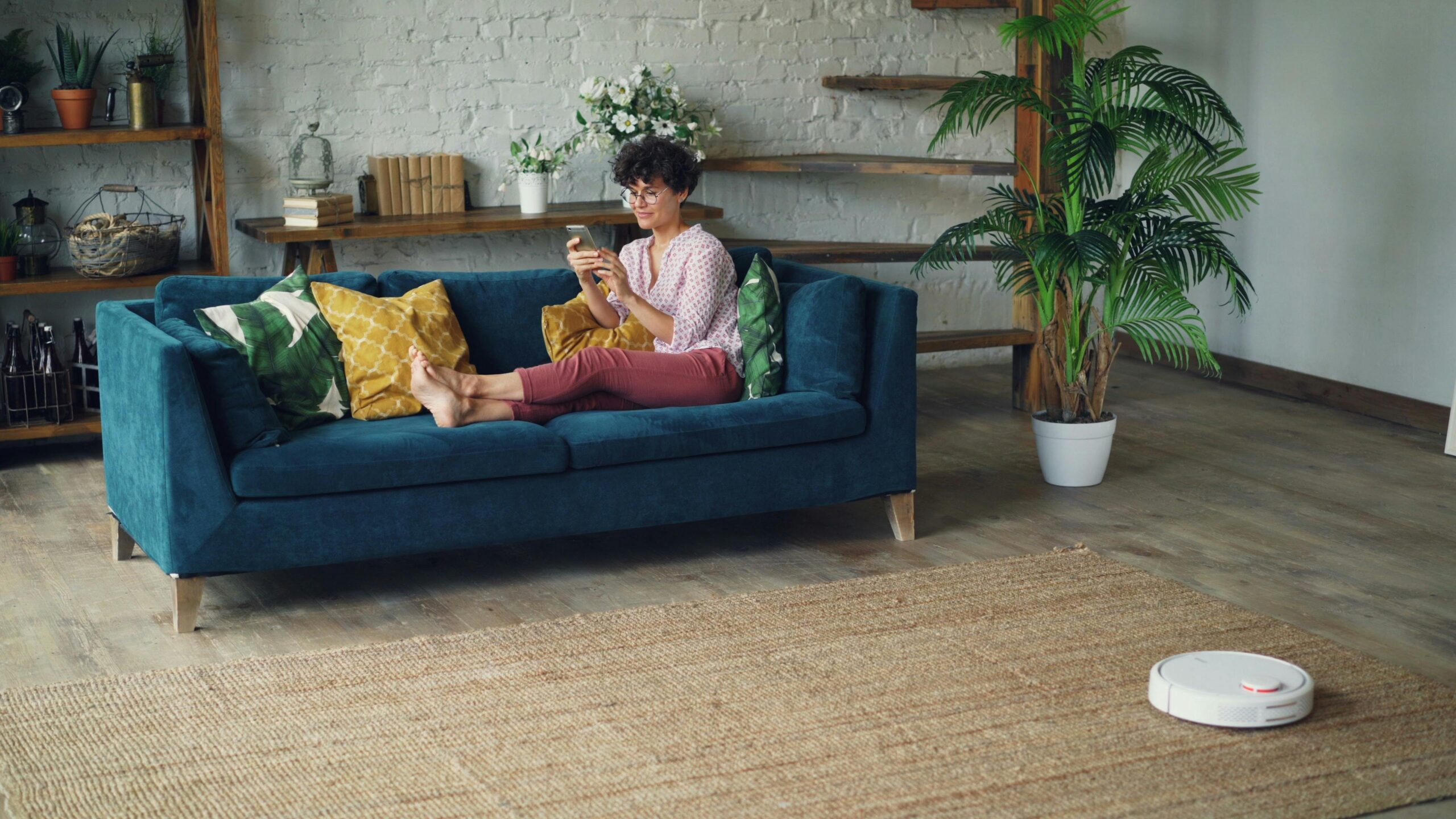 Urban Cozy Velvet Sofa - Image 2