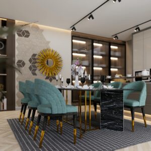 Modern Marble Top Dining Table