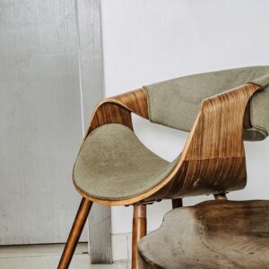 Curved Wood Designer Chair